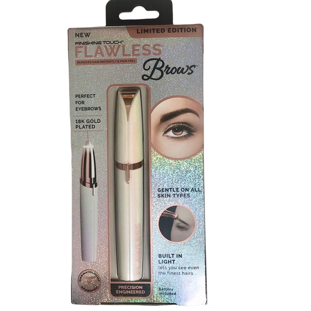 Finishing Touch Flawless Brows removes hair instantly and pain free